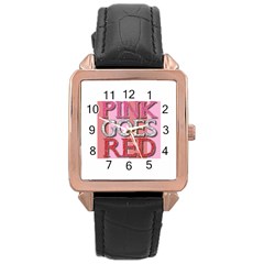 Image Rose Gold Leather Watch  by Sampletrial