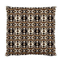 Geometric Tribal Style Pattern In Brown Colors Scarf Cushion Case (single Sided) 