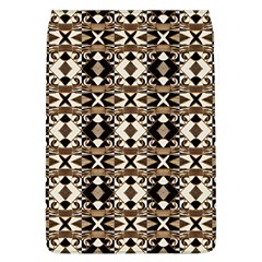 Geometric Tribal Style Pattern In Brown Colors Scarf Removable Flap Cover (large)