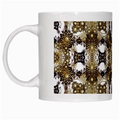 Baroque Ornament Pattern Print White Coffee Mug by dflcprints