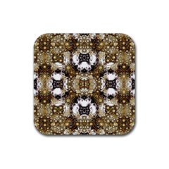 Baroque Ornament Pattern Print Drink Coaster (square) by dflcprints