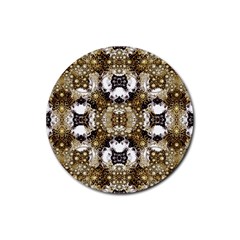 Baroque Ornament Pattern Print Drink Coaster (round)