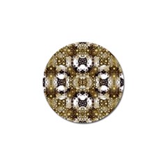 Baroque Ornament Pattern Print Golf Ball Marker by dflcprints