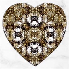 Baroque Ornament Pattern Print Jigsaw Puzzle (heart) by dflcprints