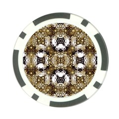 Baroque Ornament Pattern Print Poker Chip