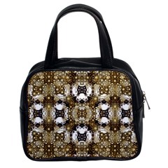 Baroque Ornament Pattern Print Classic Handbag (two Sides)