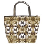 Baroque Ornament Pattern Print Bucket Handbag Back