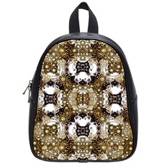 Baroque Ornament Pattern Print School Bag (small)