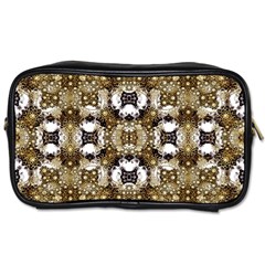 Baroque Ornament Pattern Print Travel Toiletry Bag (one Side)