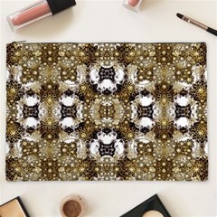 Baroque Ornament Pattern Print Cosmetic Bag (xxl) by dflcprints