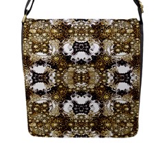 Baroque Ornament Pattern Print Flap Closure Messenger Bag (large) by dflcprints