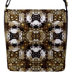 Baroque Ornament Pattern Print Flap Closure Messenger Bag (small)