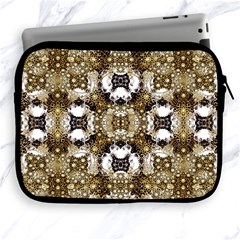 Baroque Ornament Pattern Print Apple Ipad Zippered Sleeve by dflcprints