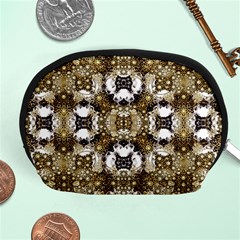 Futuristic Grid Pattern Design Print Accessory Pouch (medium) by dflcprints