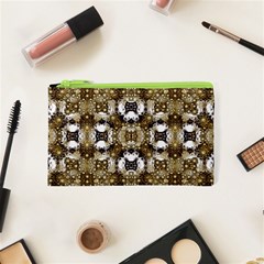 Futuristic Grid Pattern Design Print Cosmetic Bag (xs) by dflcprints