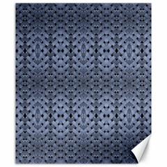 Futuristic Geometric Pattern Design Print In Blue Tones Canvas 20  X 24  (unframed)