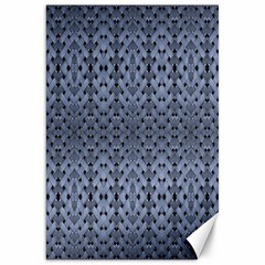 Futuristic Geometric Pattern Design Print In Blue Tones Canvas 20  X 30  (unframed) by dflcprints