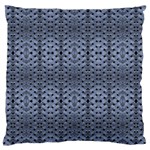 Futuristic Geometric Pattern Design Print in Blue Tones Standard Flano Cushion Case (One Side) Front