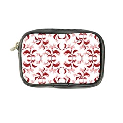 Floral Print Modern Pattern In Red And White Tones Coin Purse