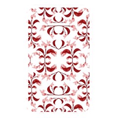 Floral Print Modern Pattern In Red And White Tones Memory Card Reader (rectangular) by dflcprints