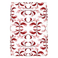 Floral Print Modern Pattern In Red And White Tones Removable Flap Cover (small)