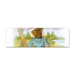 Vintage Drawing: Teddy Bear In The Rain Bumper Sticker 10 Pack by MotherGoose