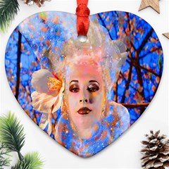 Magic Flower Heart Ornament by icarusismartdesigns