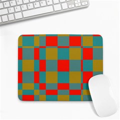 Squares In Retro Colors Small Mousepad