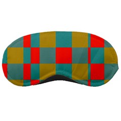 Squares In Retro Colors Sleeping Mask