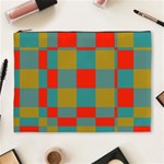 Squares in retro colors Cosmetic Bag (XL) Front