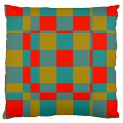 Squares In Retro Colors Large Cushion Case (two Sides)