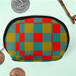 Squares in retro colors Accessory Pouch (Medium) Back