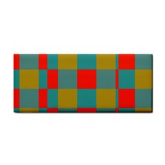 Squares In Retro Colors Hand Towel by LalyLauraFLM