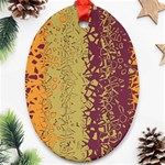 Scattered pieces Oval Ornament (Two Sides) Front