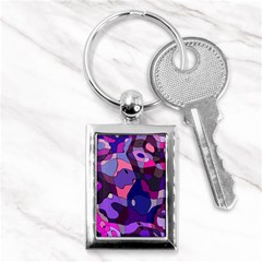 Blue Purple Chaos Key Chain (rectangle)