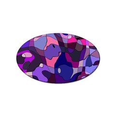 Blue Purple Chaos Sticker Oval (10 Pack)