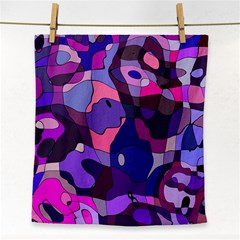 Blue Purple Chaos Face Towel