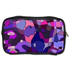 Blue Purple Chaos Toiletries Bag (one Side) by LalyLauraFLM