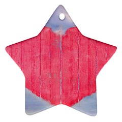 Pop Art Style Love Concept Star Ornament