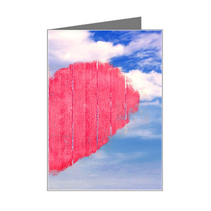 Pop Art Style Love Concept Mini Greeting Card