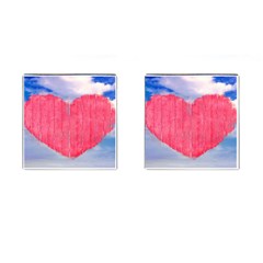 Pop Art Style Love Concept Cufflinks (square) by dflcprints