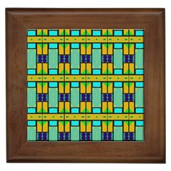 Different Shapes Pattern Framed Tile by LalyLauraFLM