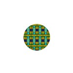 Different shapes pattern 1  Mini Button Front