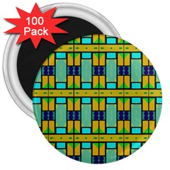 Different Shapes Pattern 3  Magnet (100 Pack)