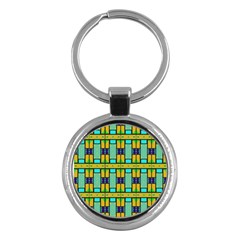 Different Shapes Pattern Key Chain (round)