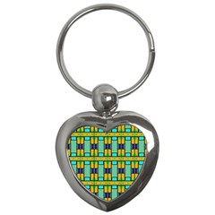 Different Shapes Pattern Key Chain (heart)