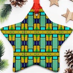 Different Shapes Pattern Star Ornament (two Sides)