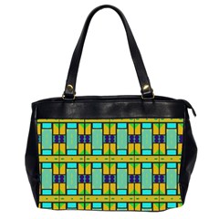 Different Shapes Pattern Oversize Office Handbag (two Sides) by LalyLauraFLM