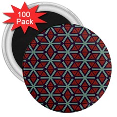 Cubes pattern abstract design 3  Magnet (100 pack)