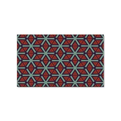 Cubes Pattern Abstract Design Sticker (rectangular) by LalyLauraFLM